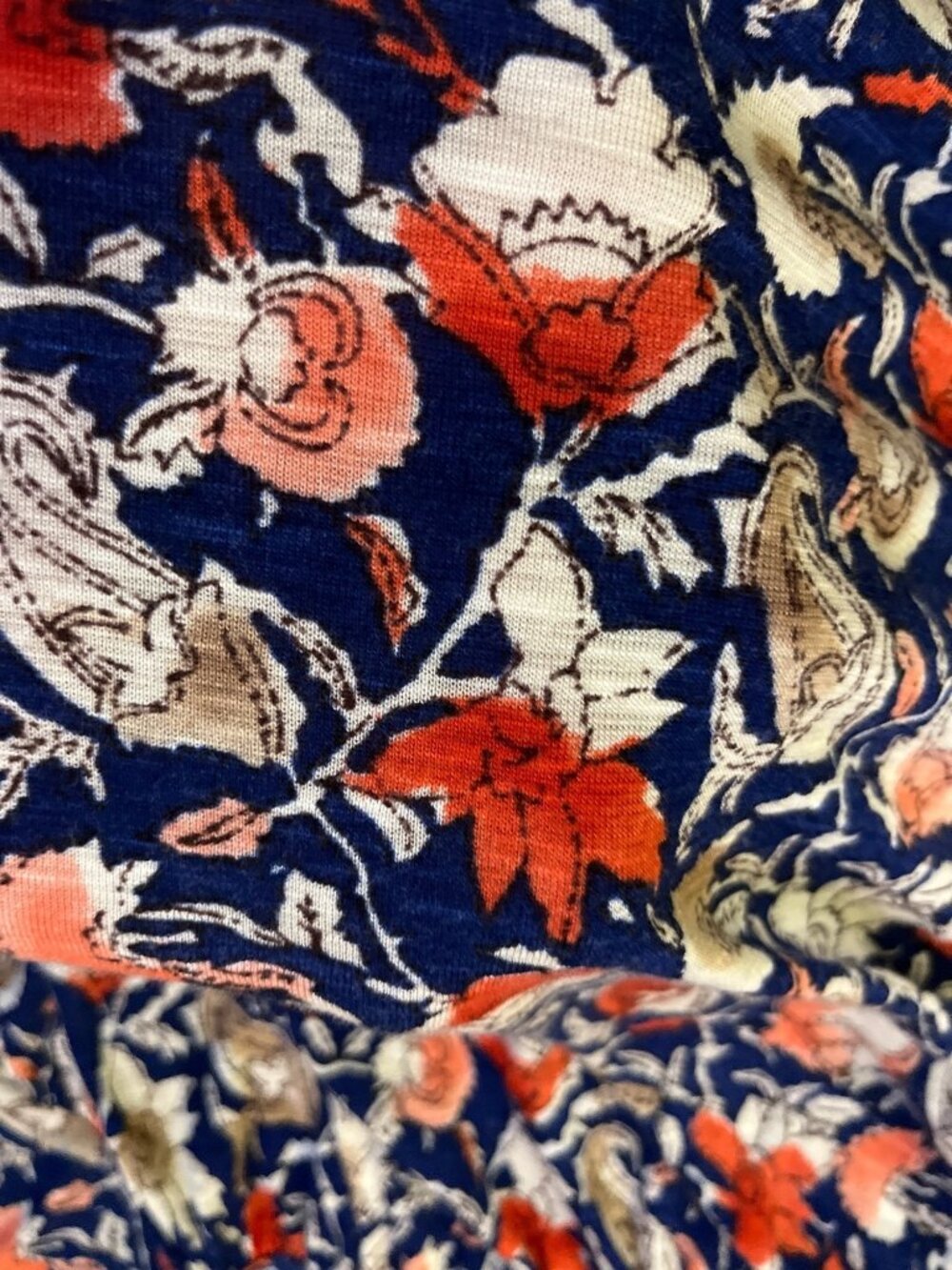 Lucky Brand Womens L Floral V Neck Boho Blouse Soft Lightweight Used - Picture 13 of 14